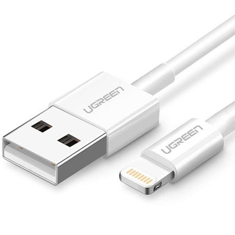 Ugreen USB-A to Lightning Cable 2.4A Max White 1m – 20728
