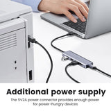 Ugreen 4-Port USB3.0 5Gbps Hub with Type-C Power Port