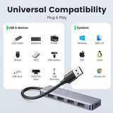 Ugreen 4-Port USB3.0 5Gbps Hub with Type-C Power Port