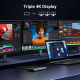 Ugreen 8 – in -1 Revodok Type-C Three Screen Multifunctional Hub