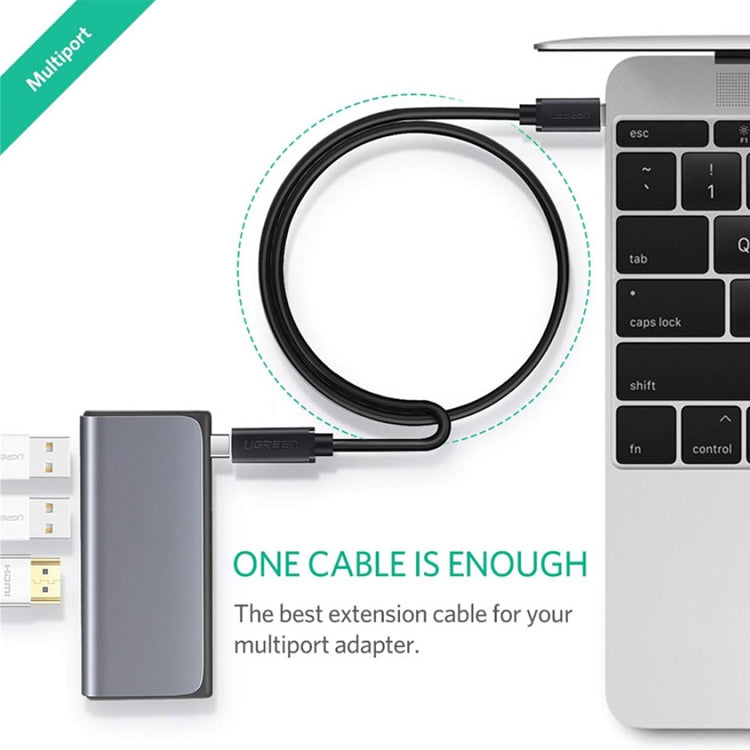 Ugreen USB-C/M to USB-C/F Gen2 5A Extension Cable 1m (Black)