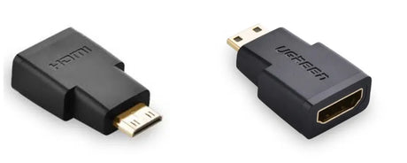 UGREEN Mini HDMI Male to HDMI Female Adapter – 20101 (Black)