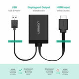UGREEN HDMI + USB to DisplayPort Converter – MM107 (40238)