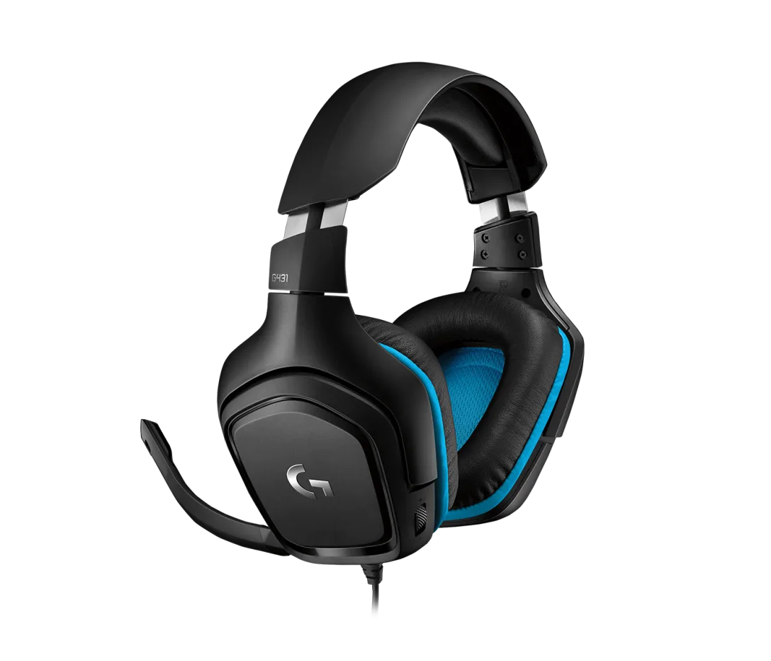 Logitech G431 Gaming Headset Wired Leatherette – DTS:X 7.1 Surround Sound