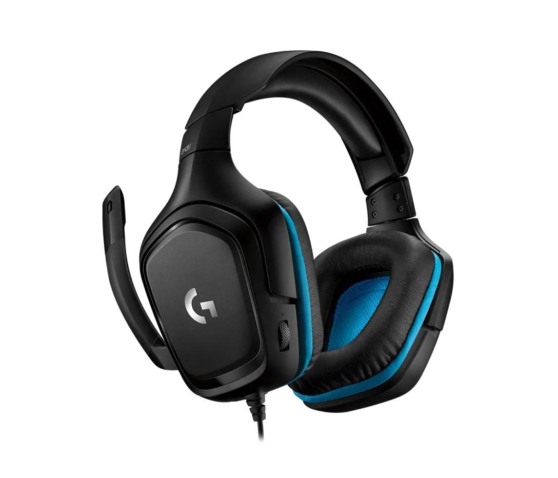 Logitech G431 Gaming Headset Wired Leatherette – DTS:X 7.1 Surround Sound