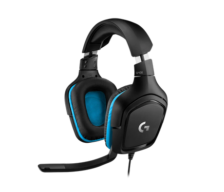 Logitech G431 Gaming Headset Wired Leatherette – DTS:X 7.1 Surround Sound