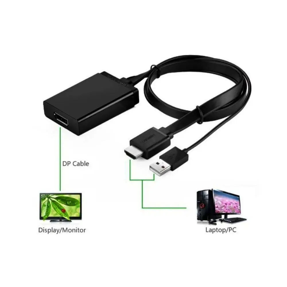 UGREEN HDMI + USB to DisplayPort Converter – MM107 (40238)