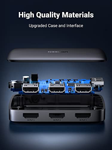 UGREEN HDMI Switcher 3 In 1 Out 4K@30Hz (CM332) – HDMI Splitter with Remote Control