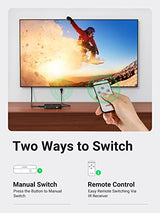 UGREEN HDMI Switcher 3 In 1 Out 4K@30Hz (CM332) – HDMI Splitter with Remote Control